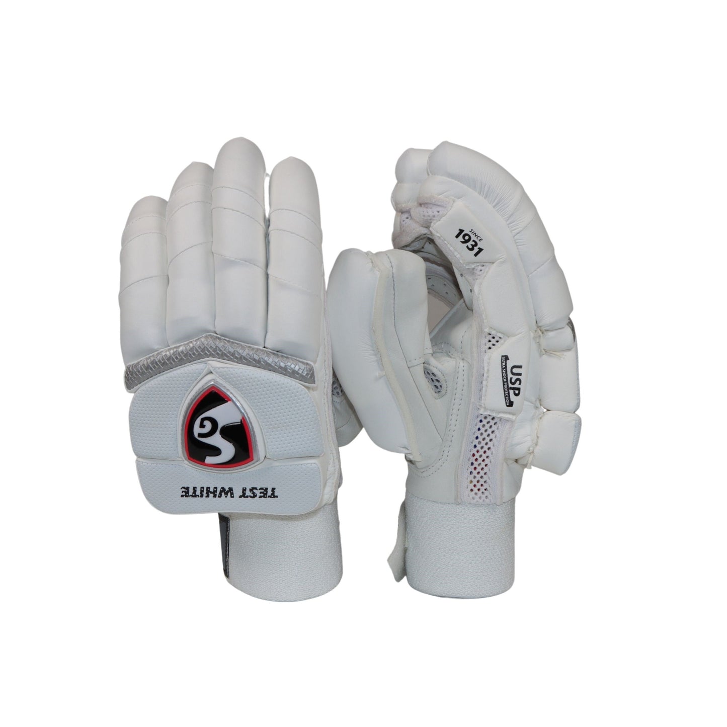 SG Test White Cricket Batting Gloves