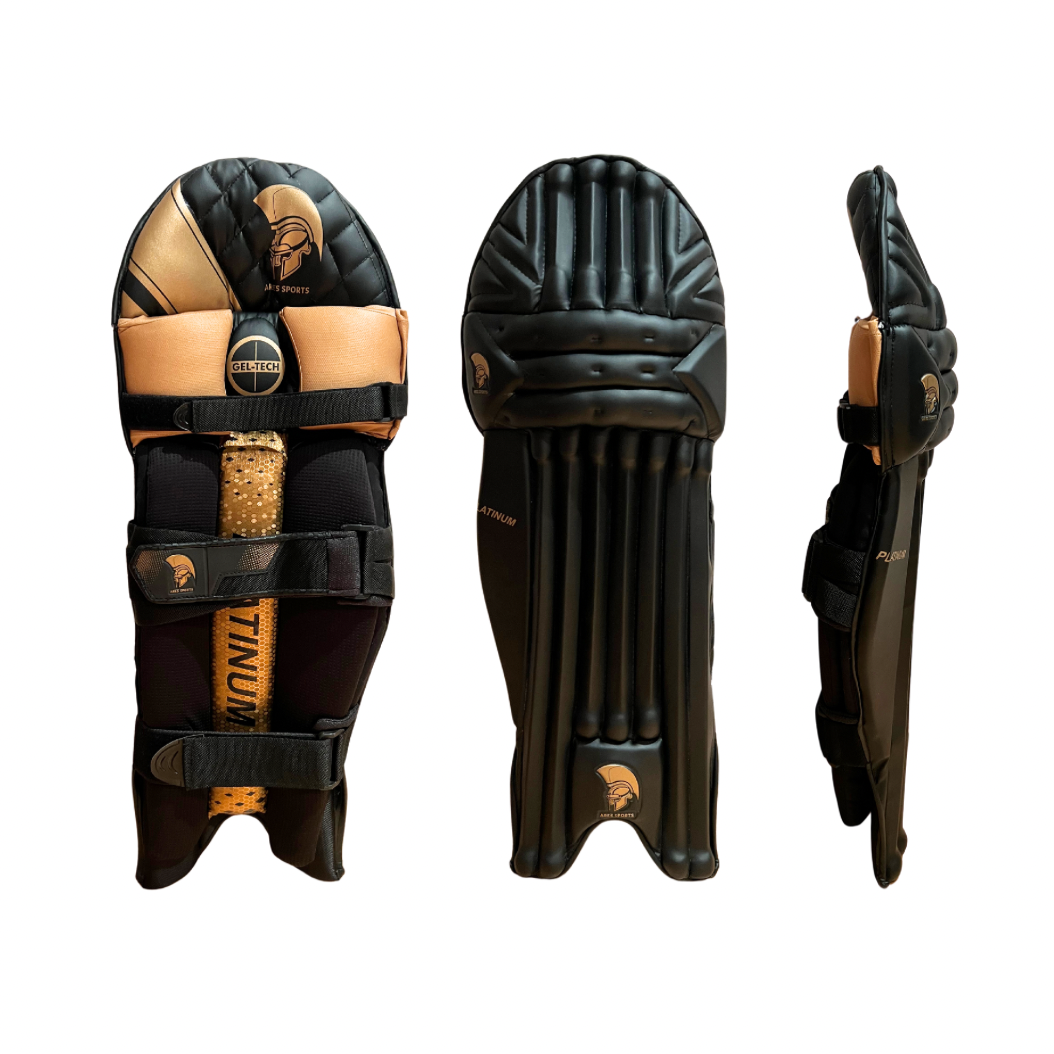 Ares Sports Cricket Batting Pads - Black