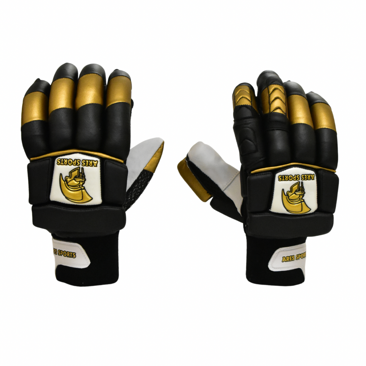 Ares Sports Cricket Batting Gloves Black/Gold