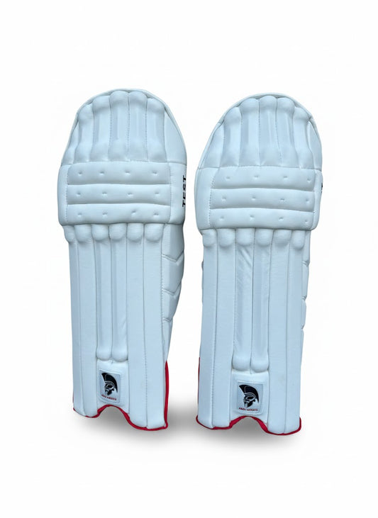 Ares Sports Red White Junior Batting Pads