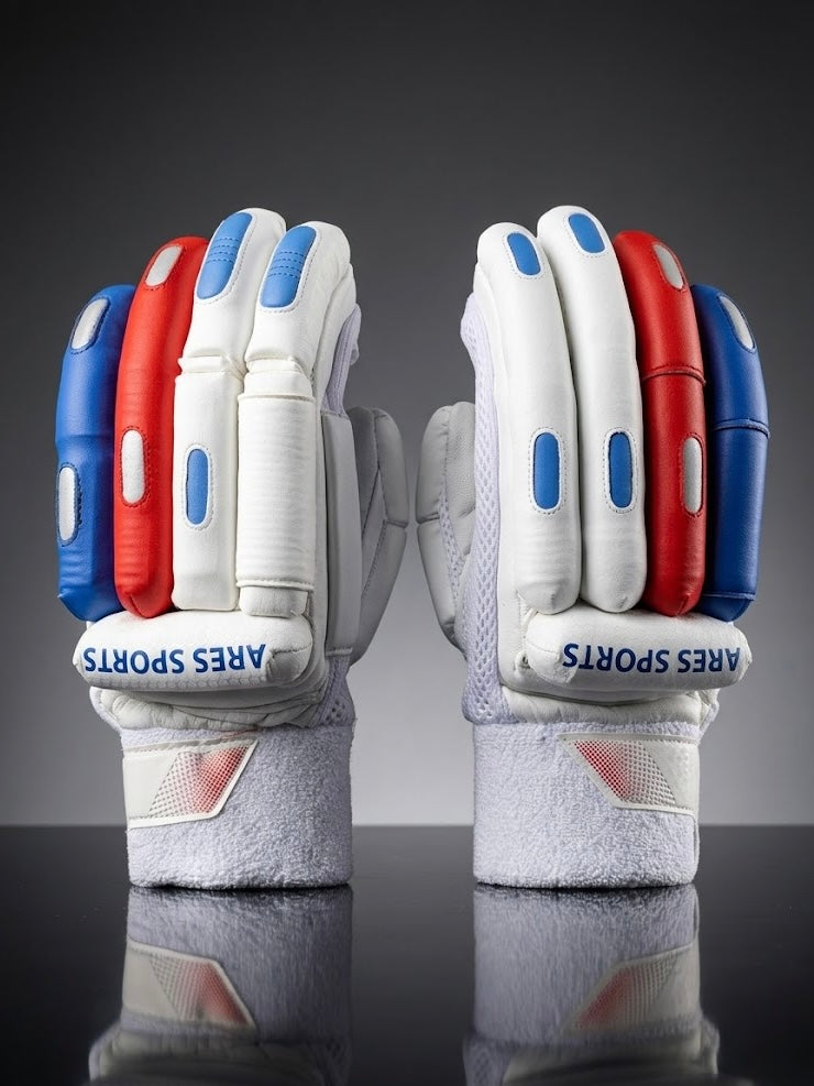 Ares Sports Cricket Batting Gloves R/W