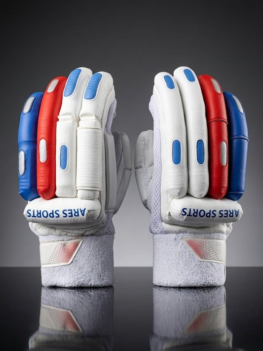 Ares Sports Cricket Batting Gloves R/W