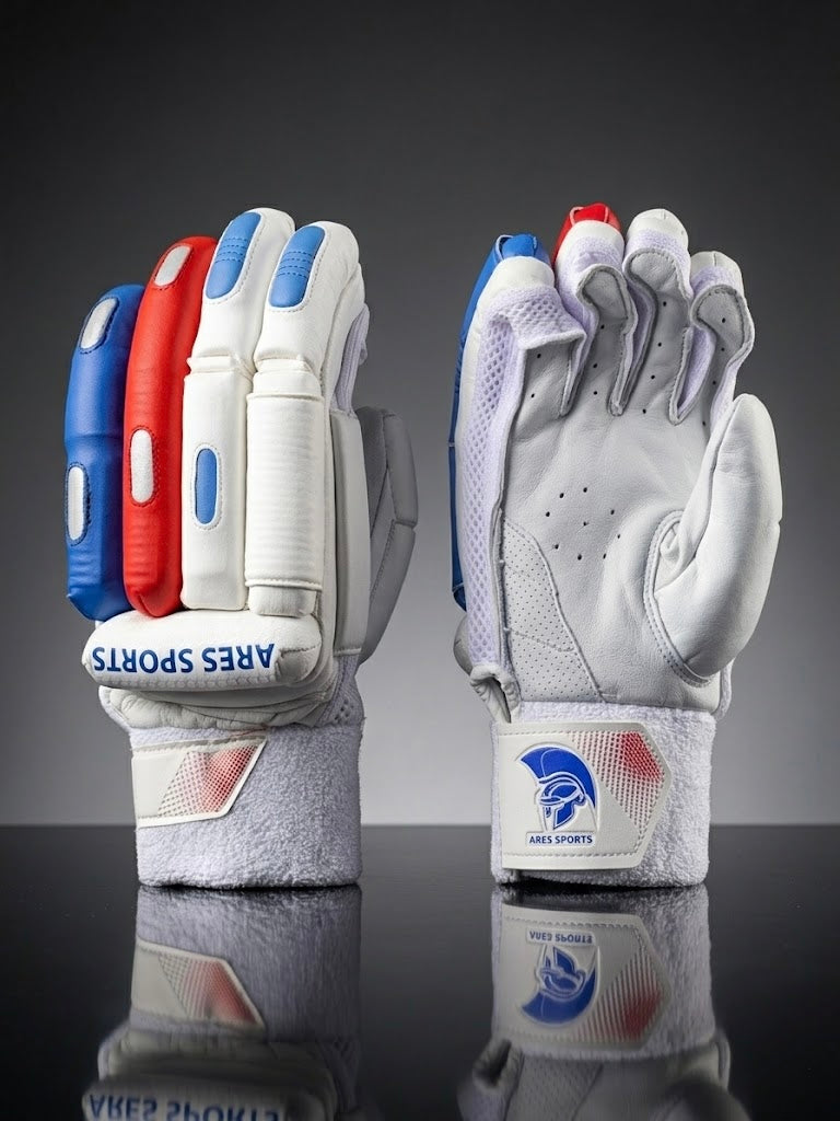 Ares Sports Cricket Batting Gloves R/W
