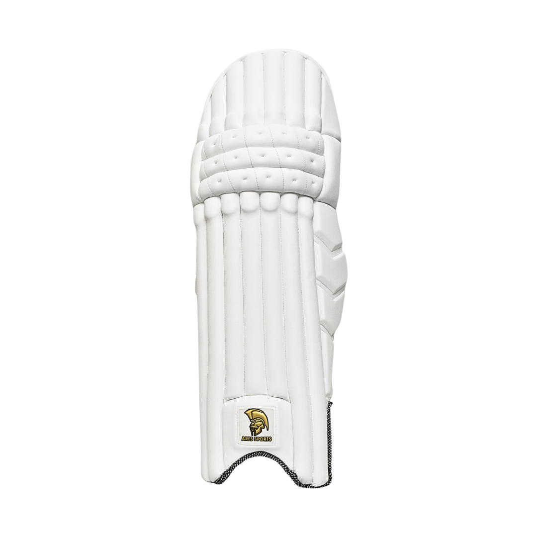 Ares Sports Cricket Batting Pads White/Gold